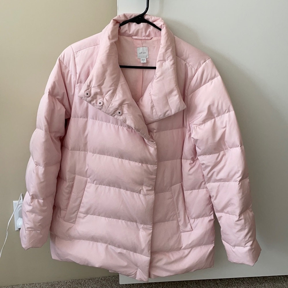 J. Jill Down Feather Winter Jacket Light Pink Size Small